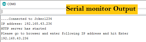 esp8266 web server IP address