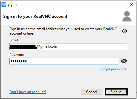 Access denied to vnc server please sign in to connect ultravnc viewer username