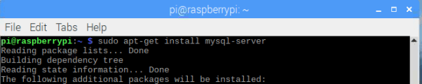 install mysql server on raspberry pi
