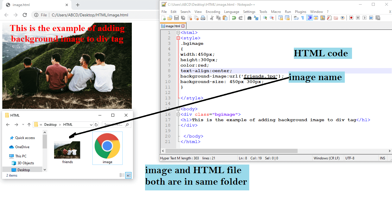 Featured image of post How To Set Background Image In Div Tag Using Css - With out using class or id we can write a style inline of &lt;div&gt; is called inline css.